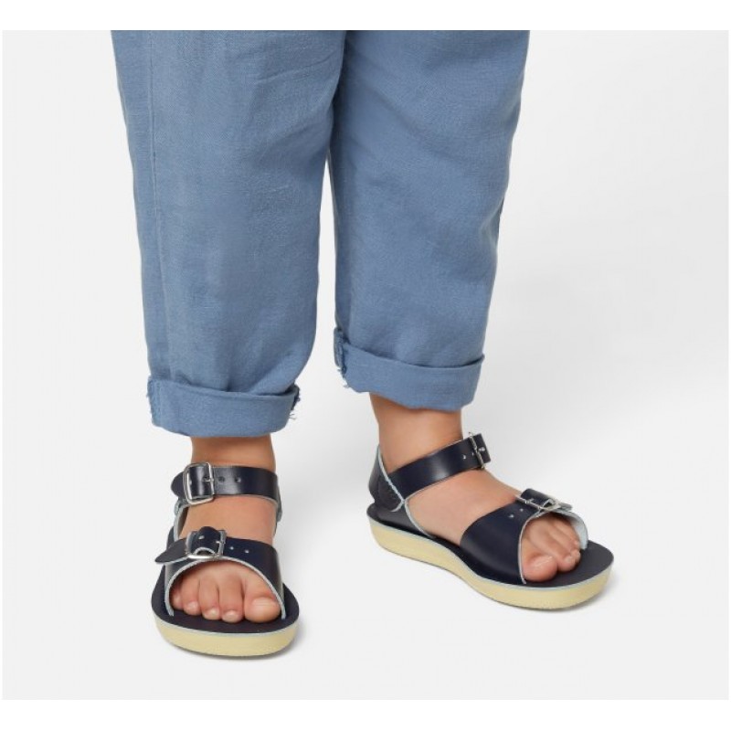 Navy cheap saltwater sandals